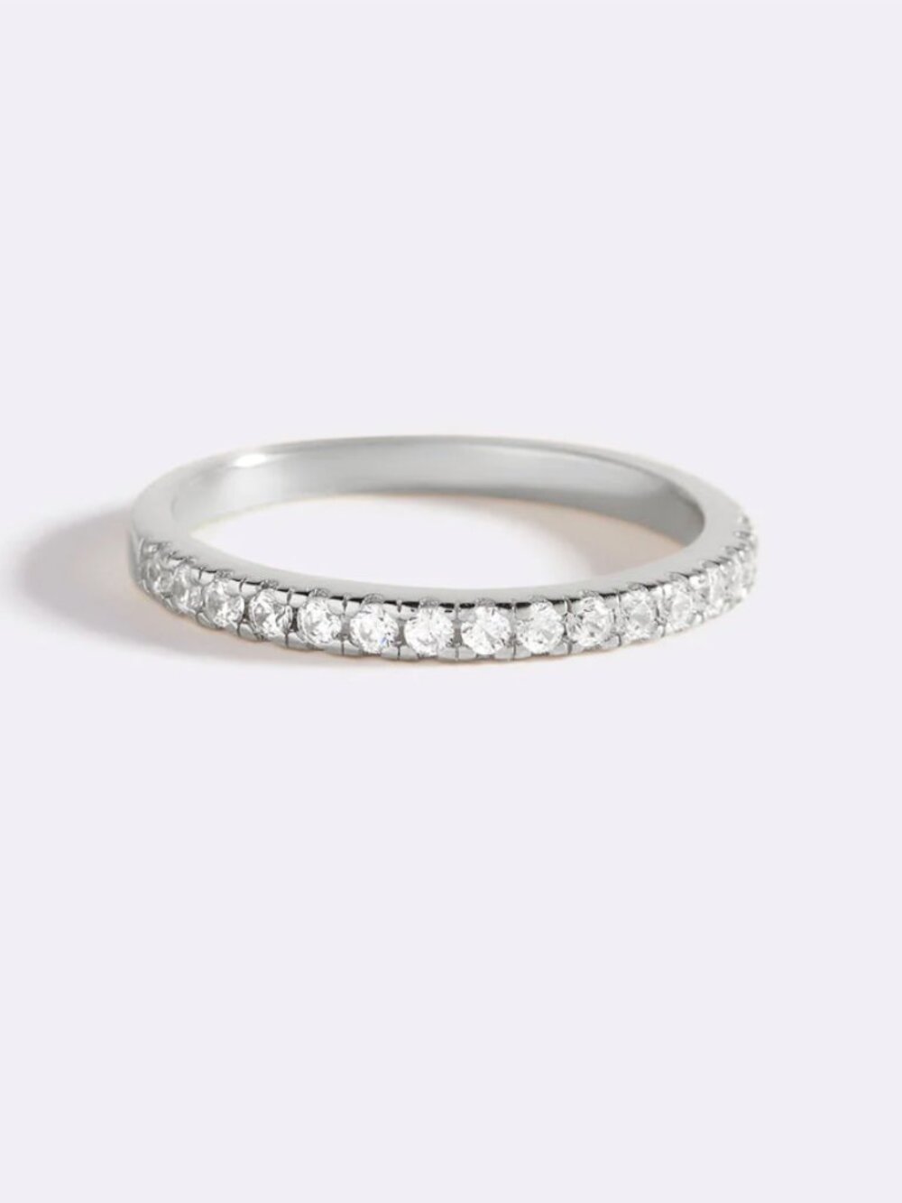 Mint & Lilly Micro Pavé Eternity Stacking Ring